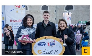 Spendenübergabe Ö3 Weihnachtswunder