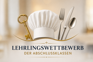 allgemeies Bild mit Kochhaube, Besteck und Schlüssel